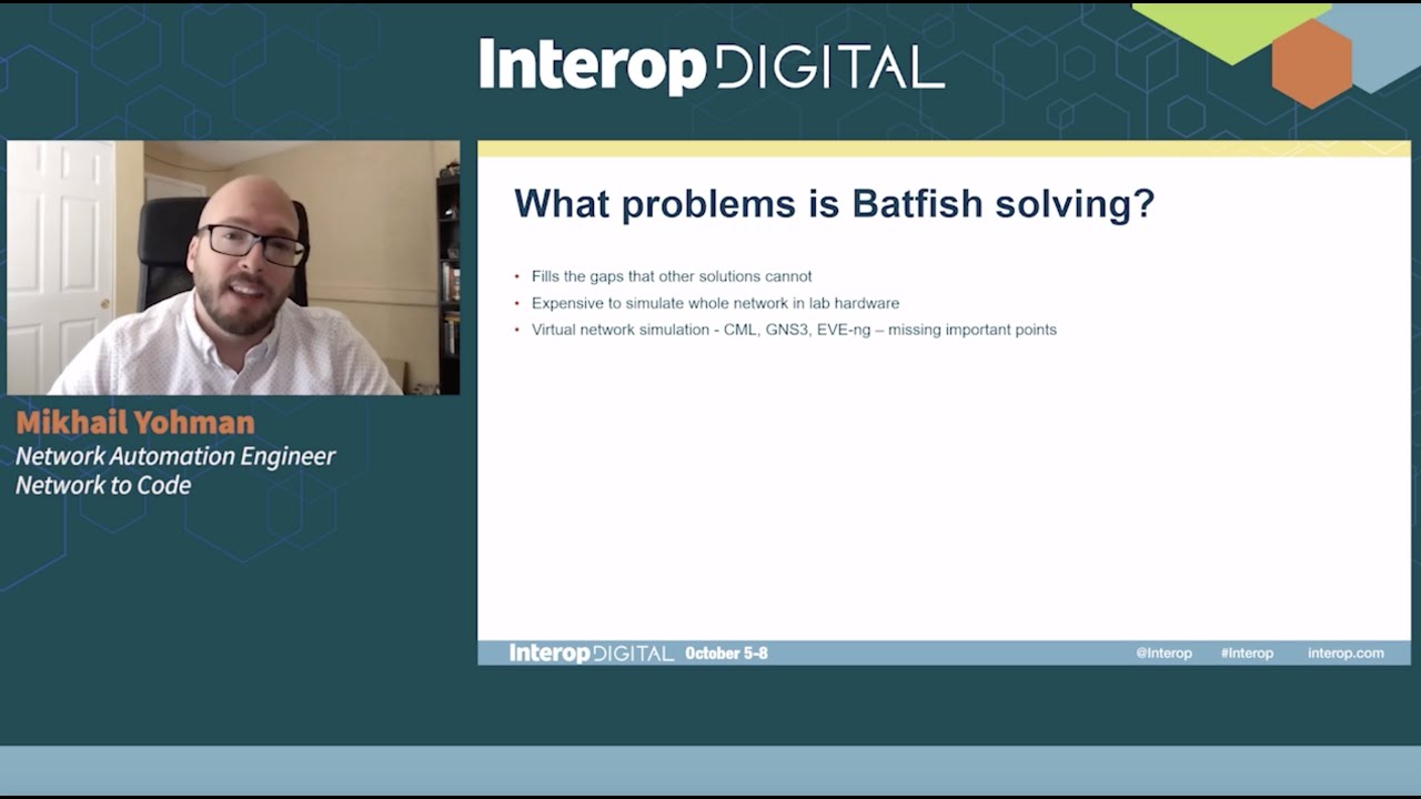Введение в Batfish для автоматизированного тестирования и проверки сетей, Interop 2020