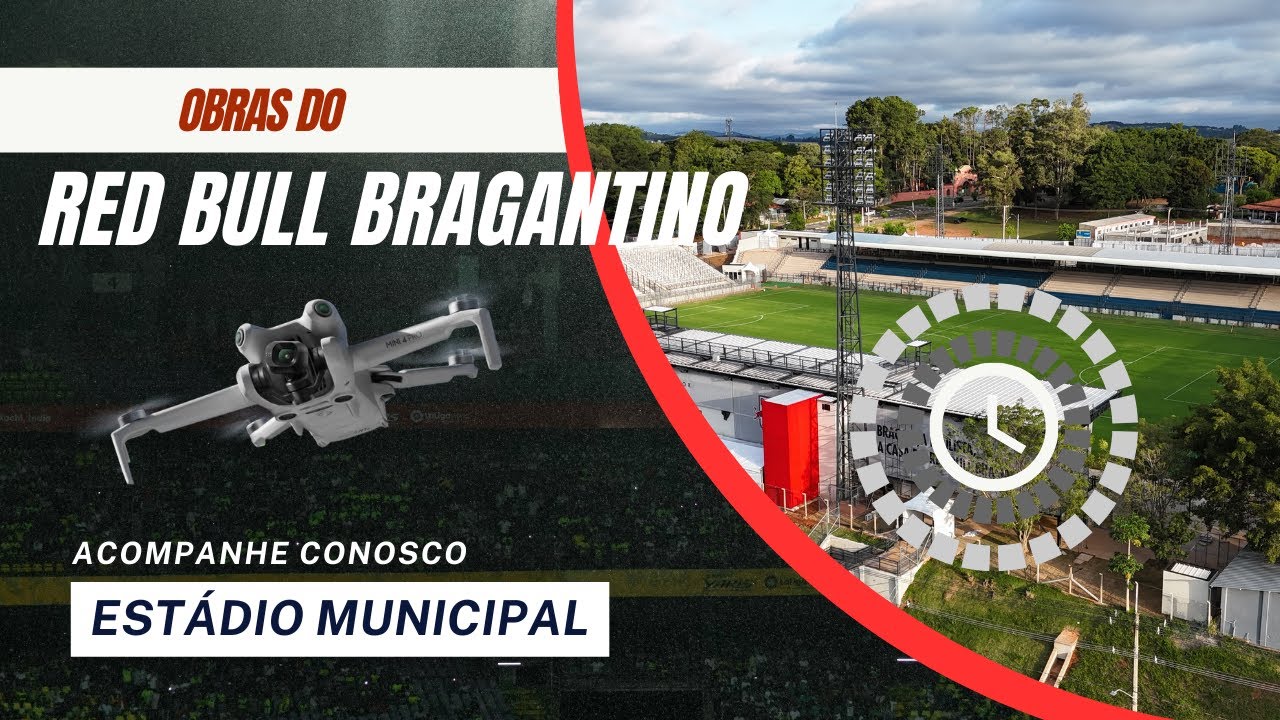 Atualização do andamento das obras do Red Bull Bragantino no Estádio Municipal!