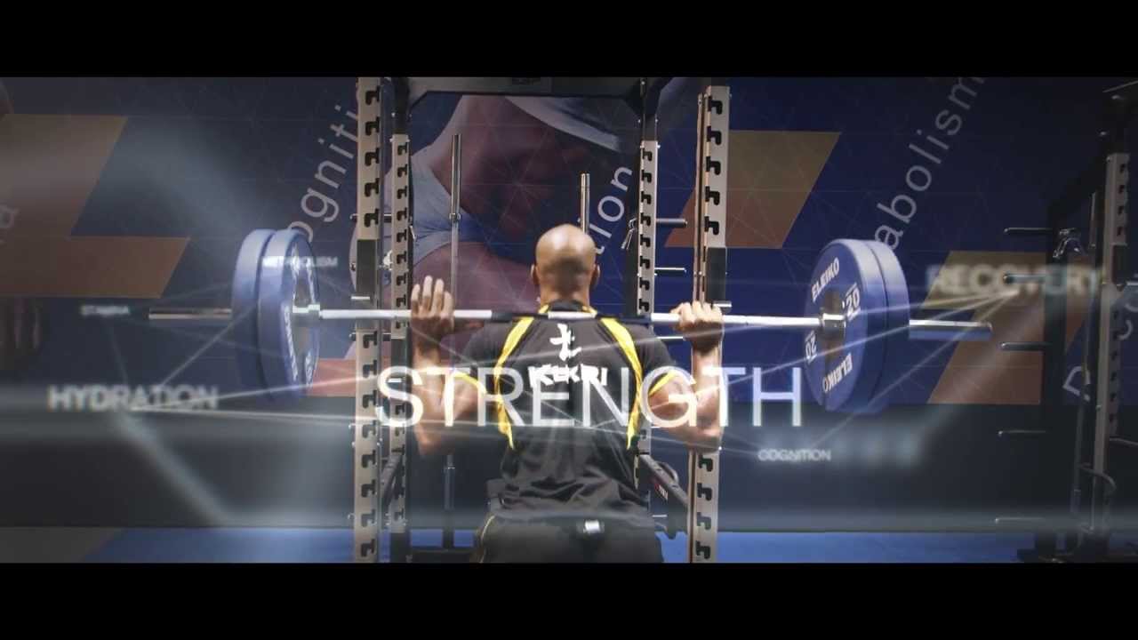 Tom Varndell undergoing strength tests at the GSK HPL