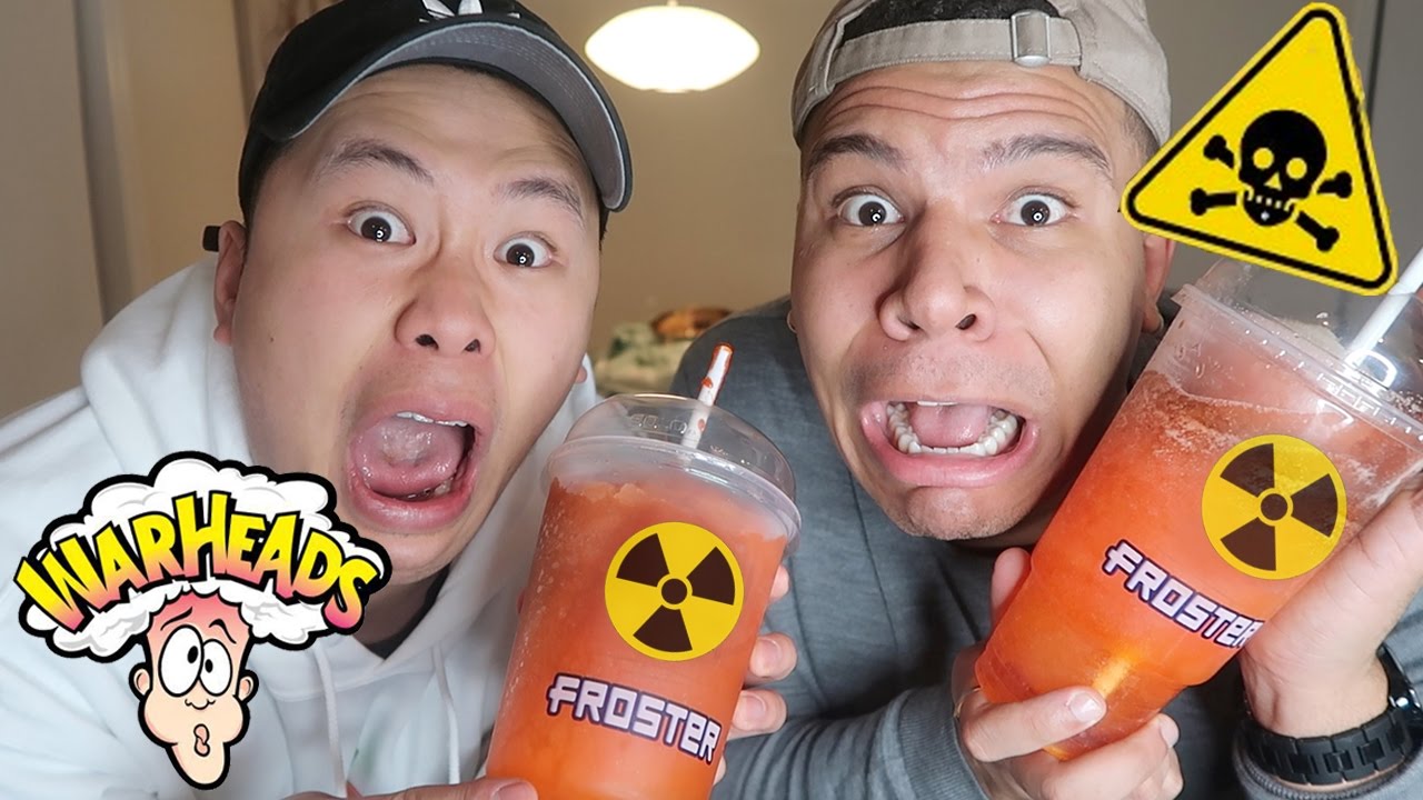 DIY GIANT WARHEAD SLUSHIE!! (EXTREME BRAIN FREEZE CHALLENGE)