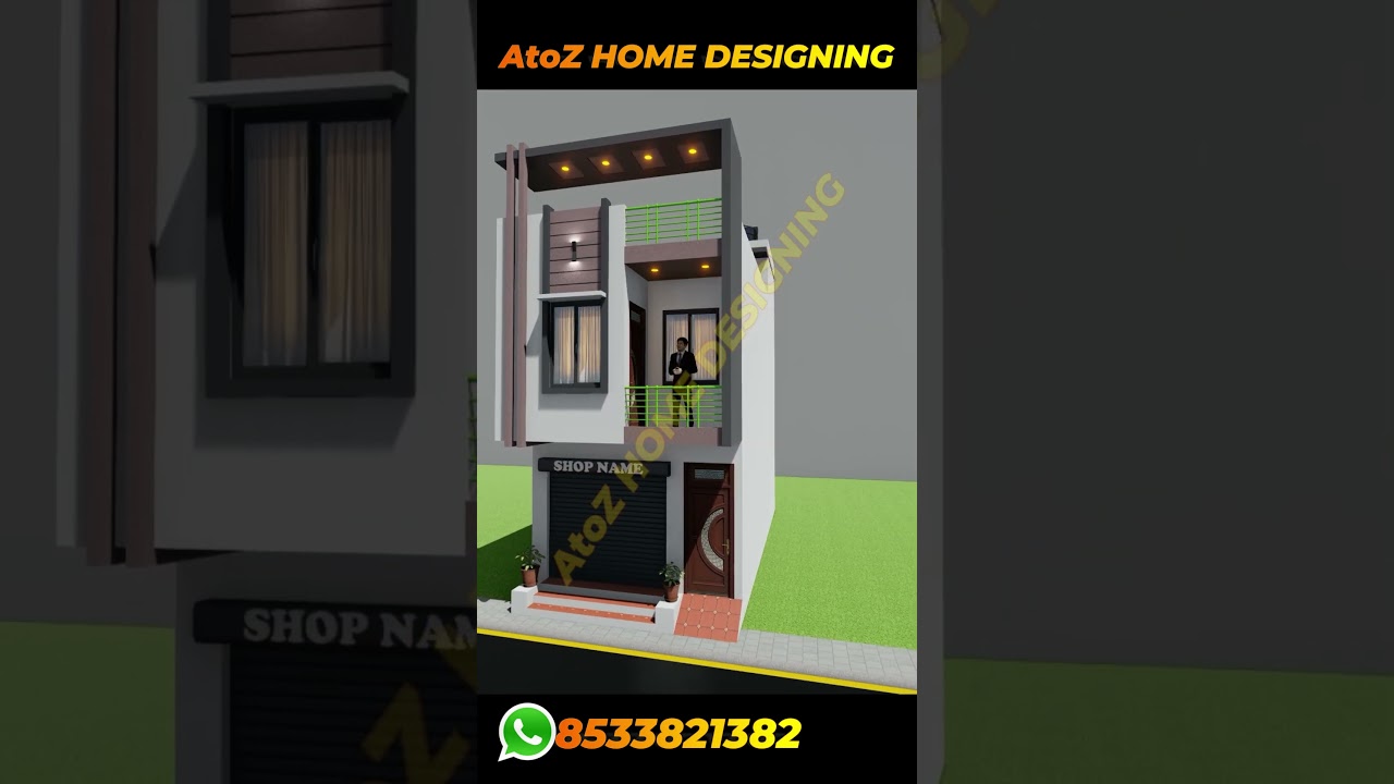 15x30 Shop WITH House PLan