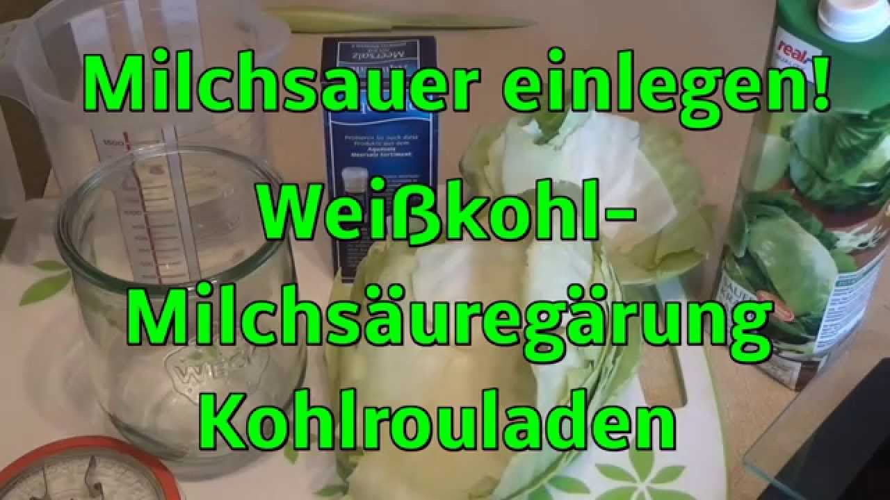 Milchsauer haltbar ! Wei&szlig;kohl / Milchs&auml;ureg&auml;rung ! Warum Kohlrouladen?