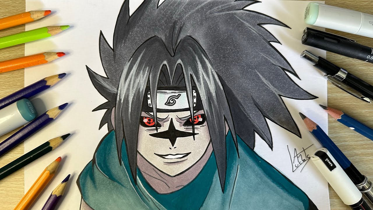 Como Desenhar o Sasuke selo da Maldição Nível 2