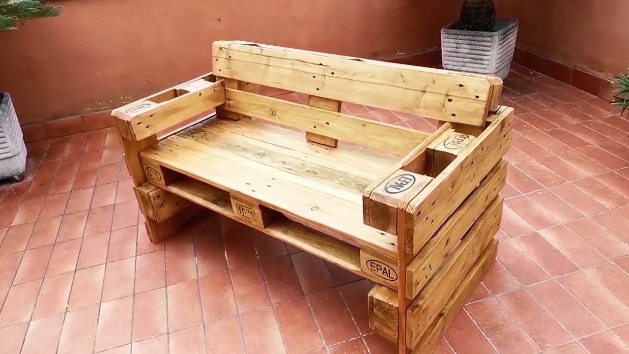 How to make DIY pallet bench - Come realizzare una panchina con pallet