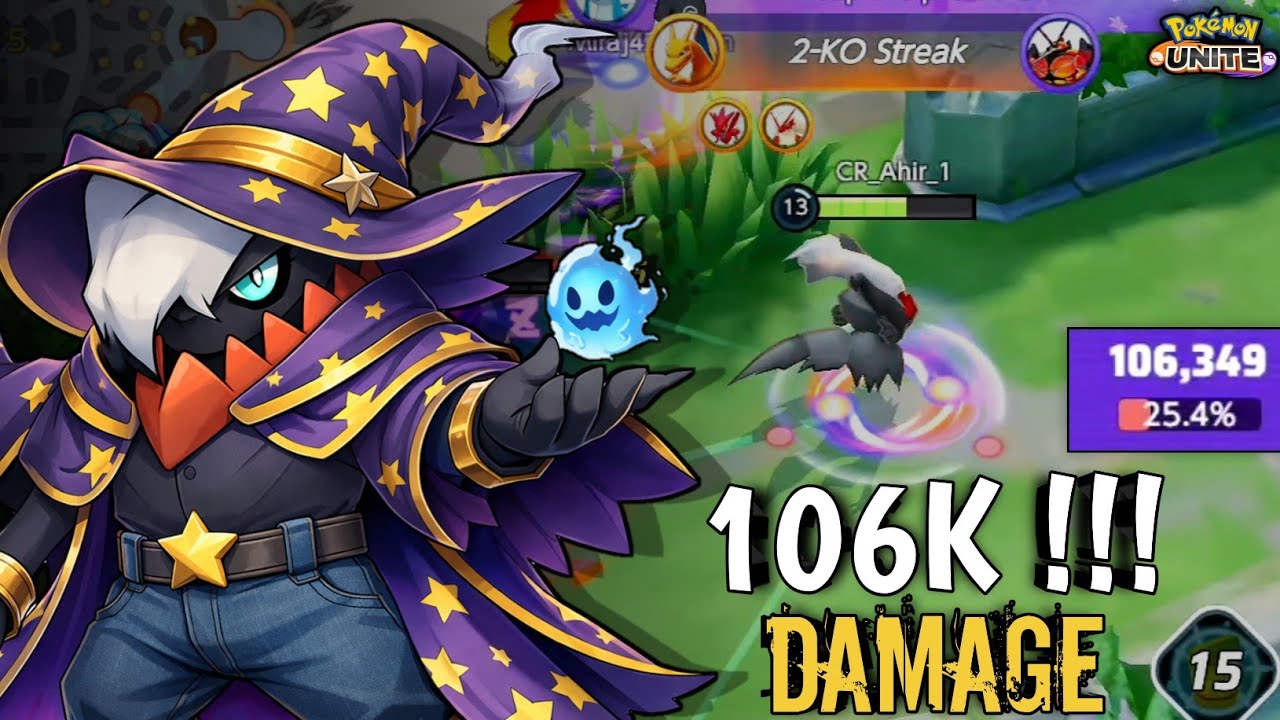 Darkrai's Arena ⬆️: 106K Damage In Master Ranking 🔥 | Pokémon Unite