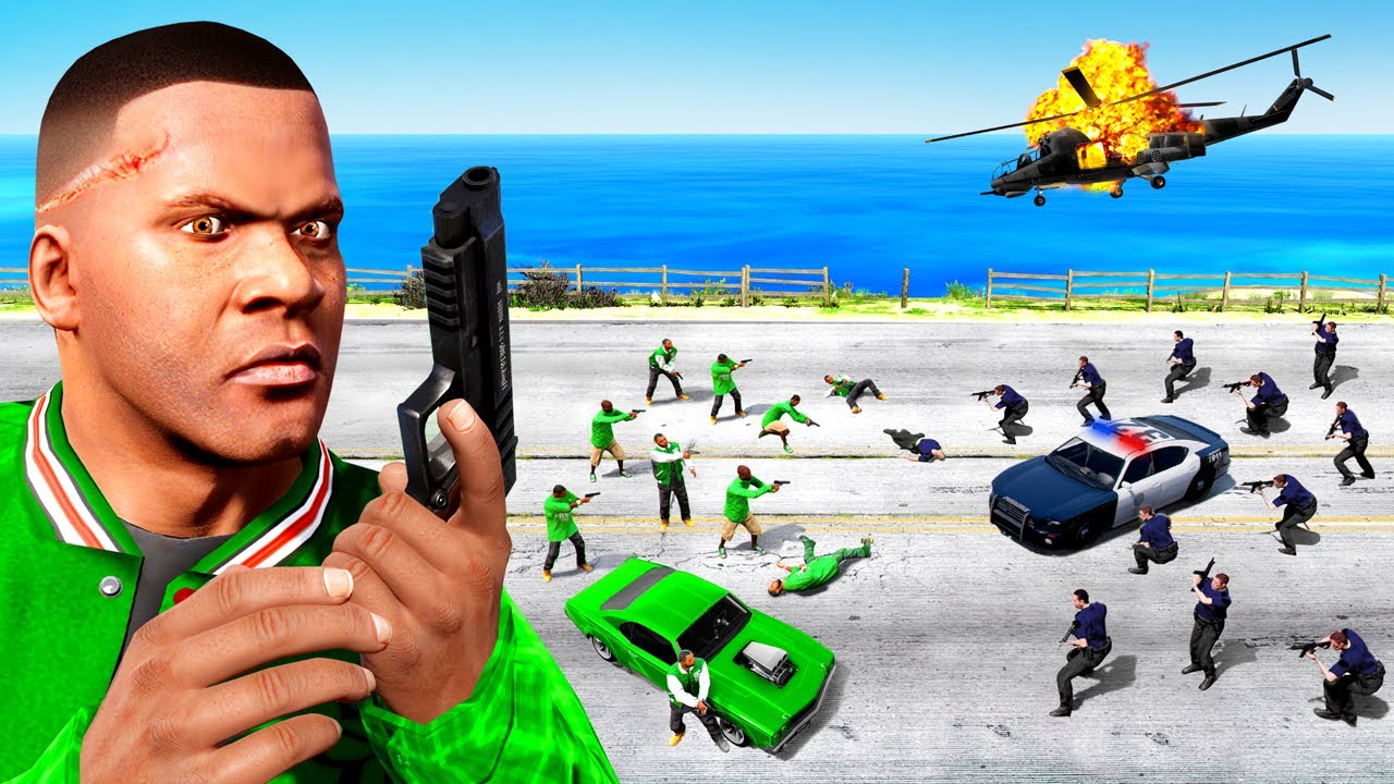 БАНДА против ПОЛИЦИИ в GTA 5!