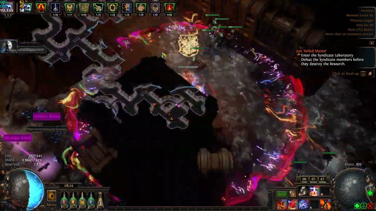[Path of exile][Phrecia] RF stat stack vs t17 preview