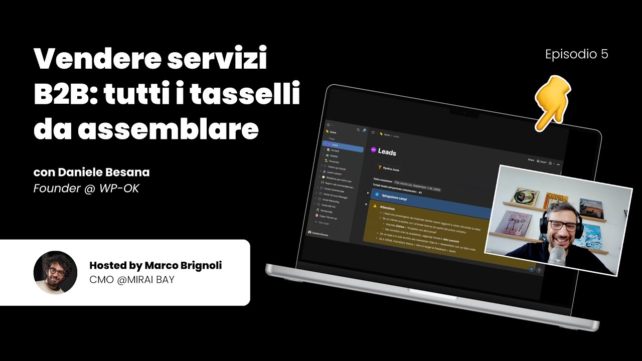 Vendere servizi B2B: Daniele Besana svela la sua ricetta a B2B Marketing Unplugged