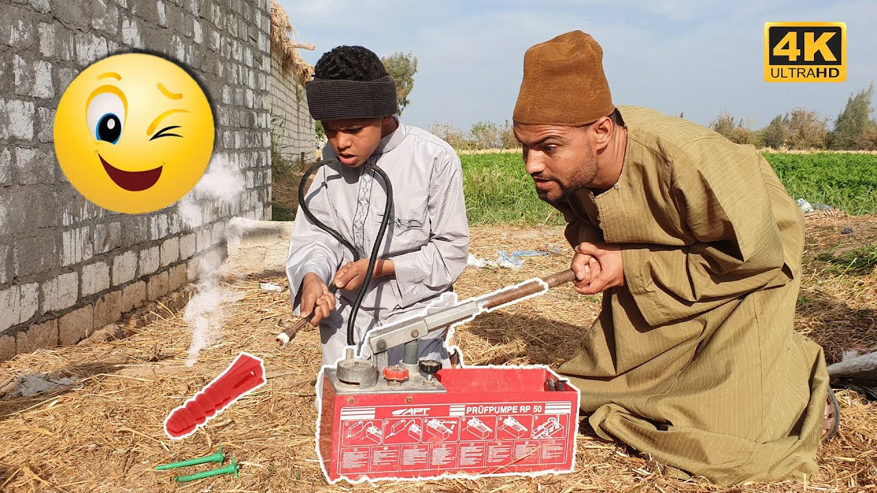 الحاج بسيونى يخترع [ مكنة خوابير ]الآله العجيبة أقوى مكنة فى العالم خابور 2020