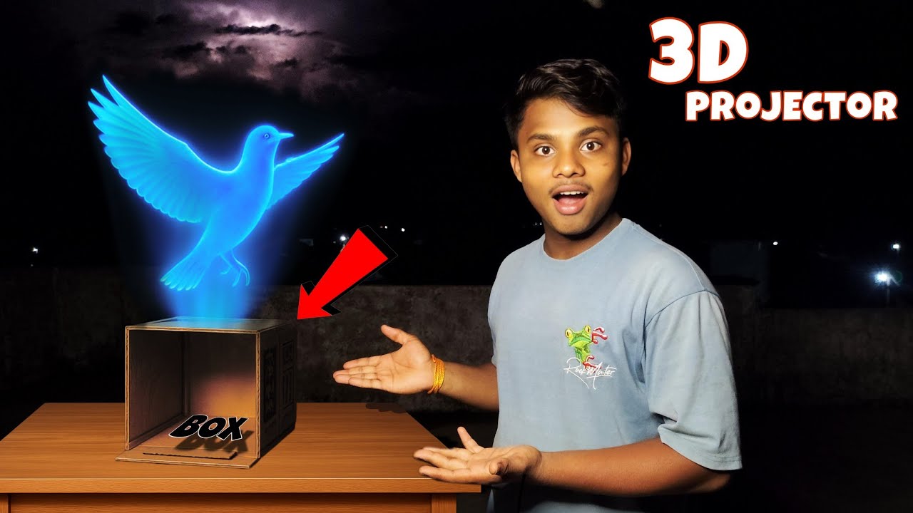 Sirf Cardboard Se Banaya 3D Hologram Box &ndash; आँखो का धोका या SCIENCE ?