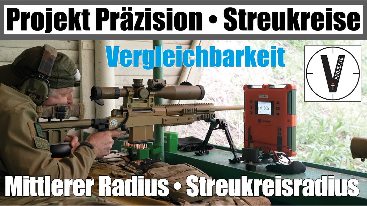 Projekt Präzision • Streukreisradius • Mittlerer Radius • vergleichbare Streukreise • Teil 1