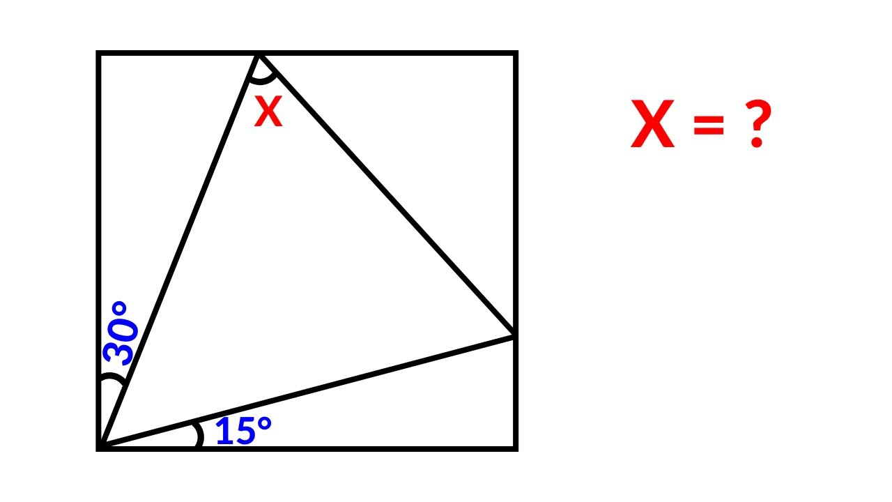 Find the angle X | Sweden Math Olympiad Geometry Problem | 2 Methods
