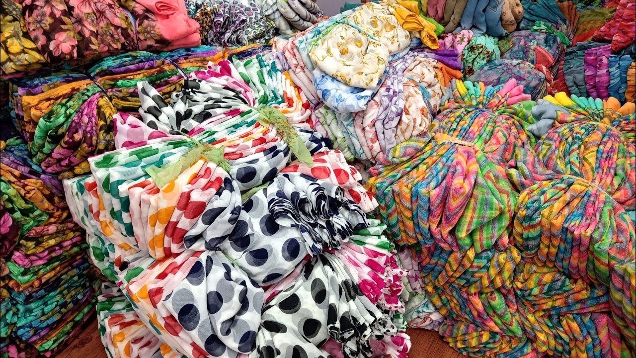 Print Saree Manufacturer surat 😍 saree wholesale market in surat 💥 wholesale saree market surat