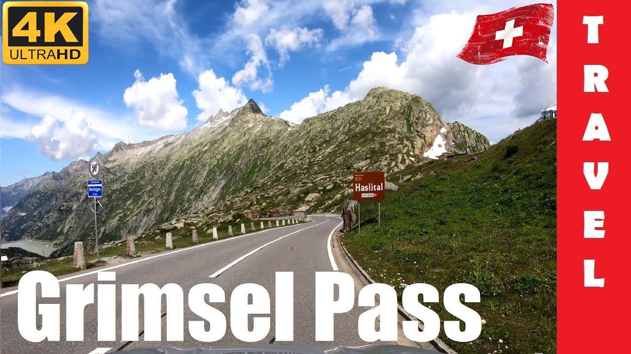 Driving in Switzerland 4: Grimsel Pass (From Gletsch to Innertkirchen) | 4K 60fps