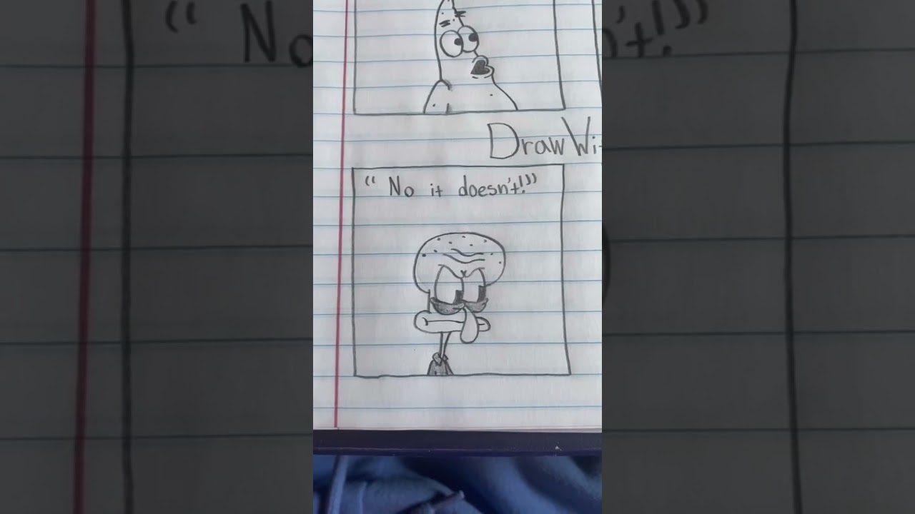 Funny scene from SpongeBob #spongebob #spongebobsquarepants #drawing #comic #shorts #funny #art