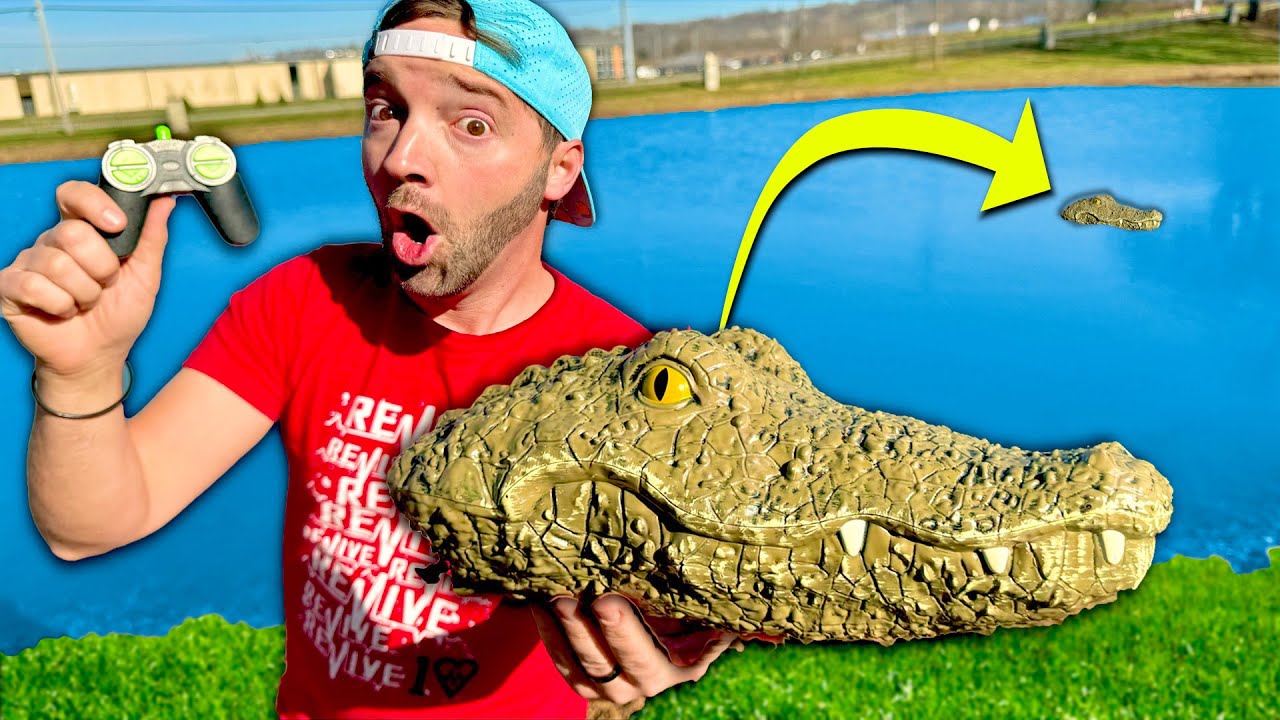 RC Crocodile Head Adventure! (LOKS REAL!)