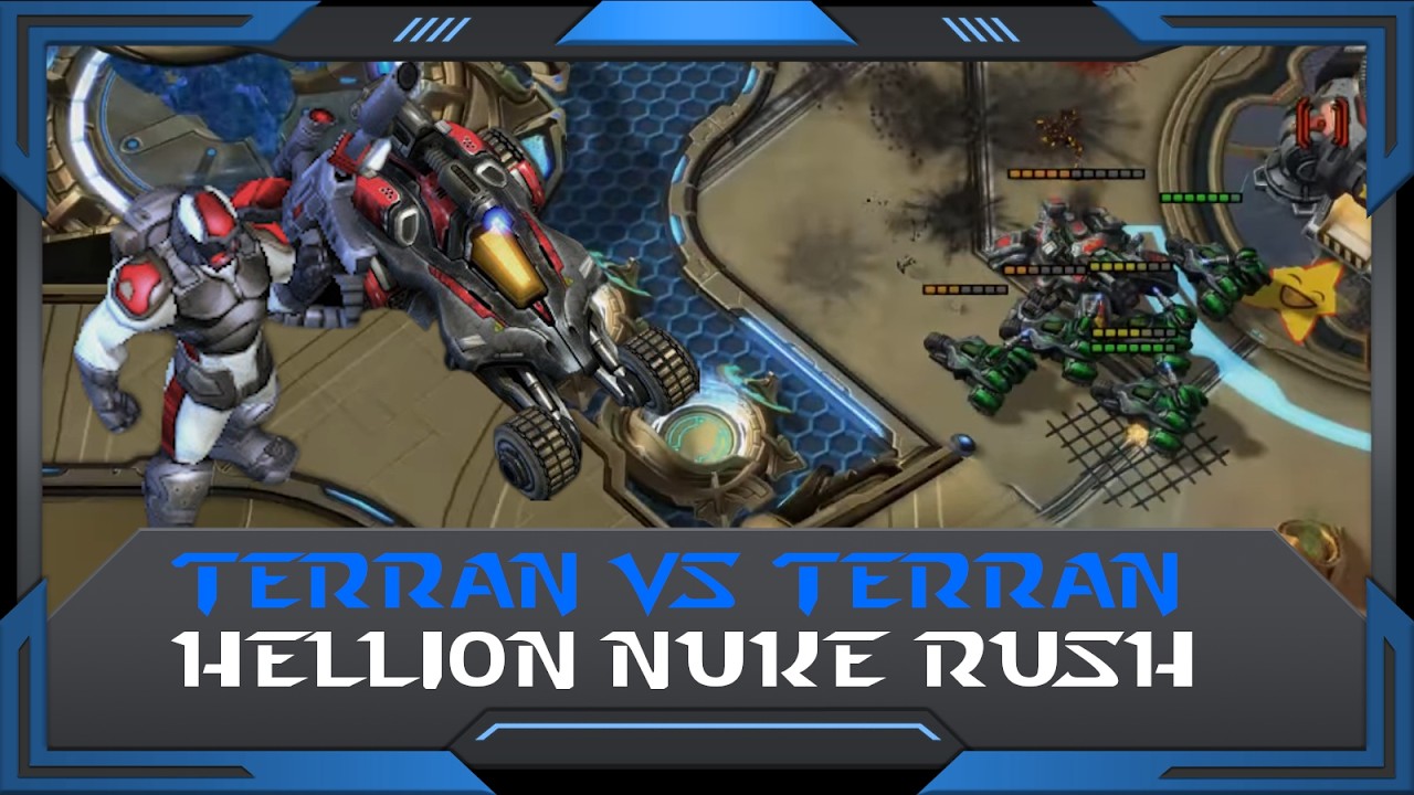 StarCraft 2 (RuFF Highlight): Hellion Nuke Rush