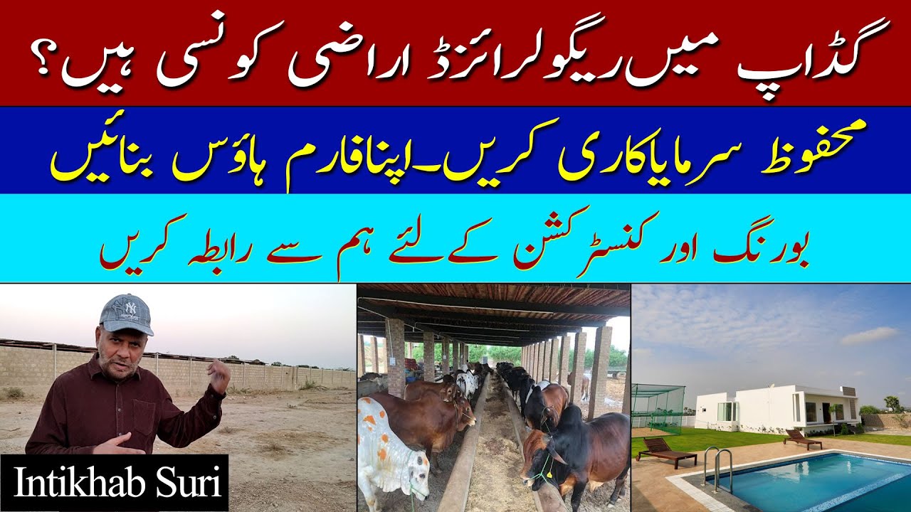 Save | Investment | In Regularized | Land | In Gadap Town | Apna Farm House Banain | Intikhab Suri
