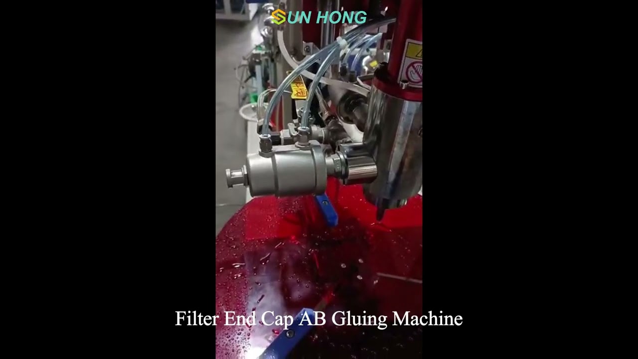 Sun Hong End Cap Gluing Machine -- Car Spin on Oil Fuel Filter Making Machine