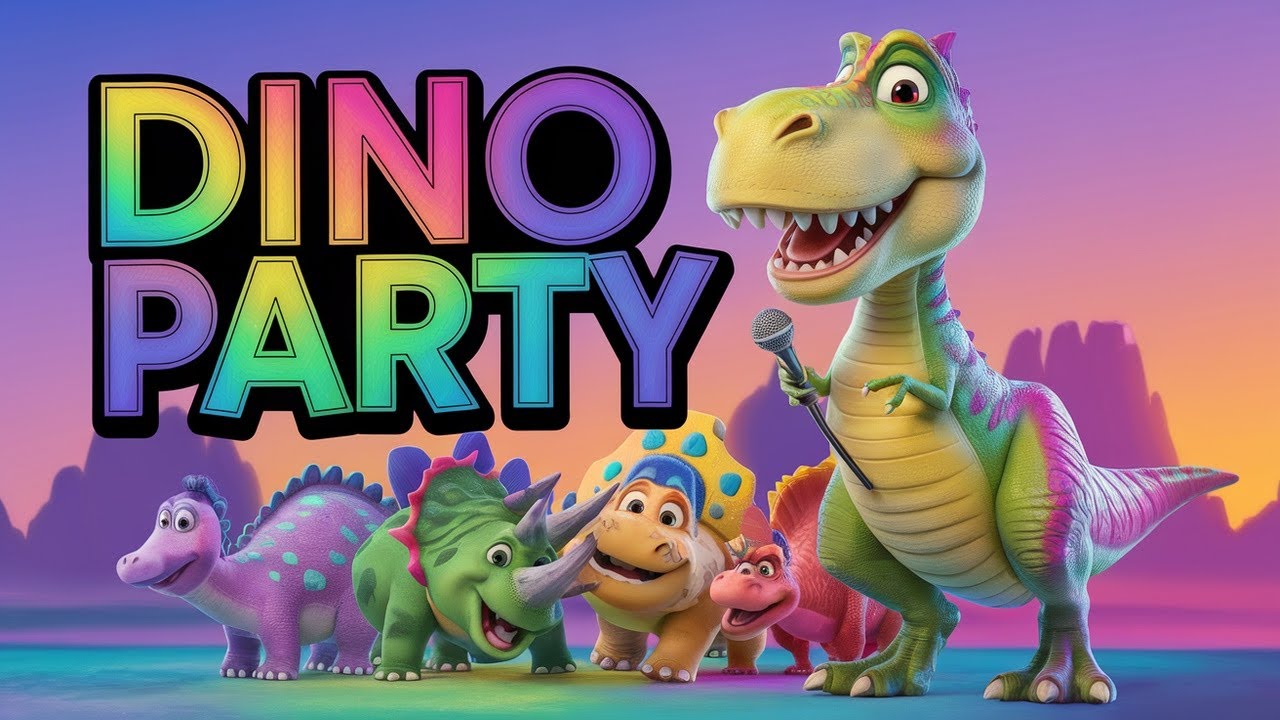 T-Rex tanzt: Lustige Dinosaurier Kinderlieder Deutsch in 4K | Tanz und Spa&szlig; f&uuml;r kleine Entdecker