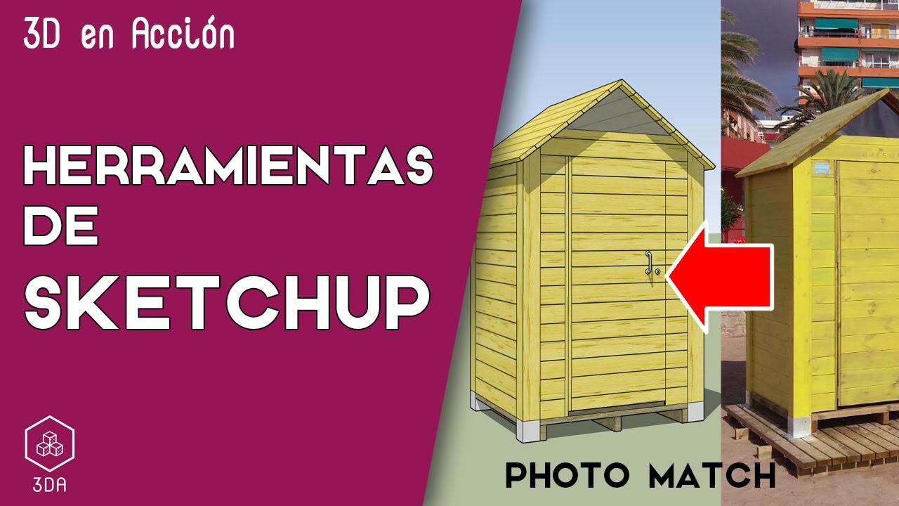 Herramientas de Sketchup. 23-Adaptar fotografía (Photo-Match)
