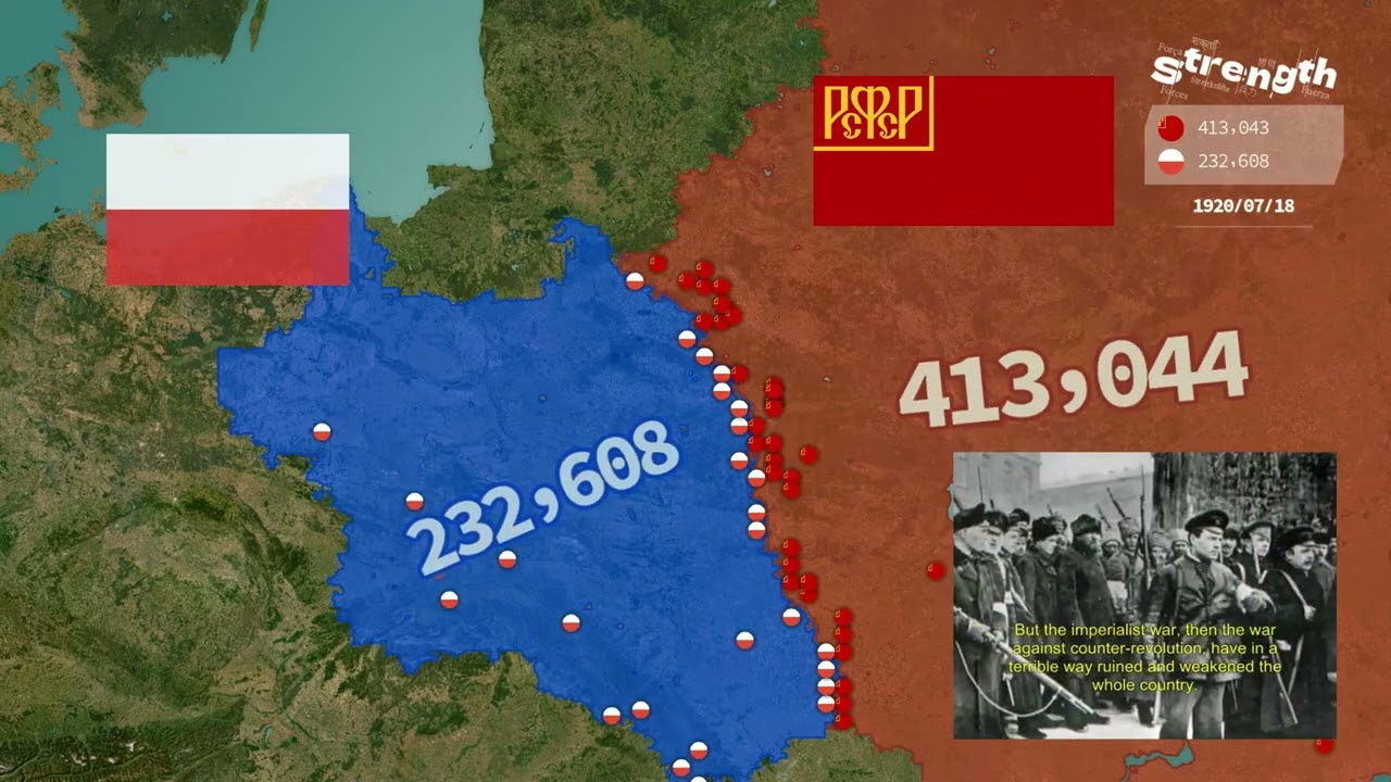 Polish–Soviet War (1919–1921) Using Google Maps | The Battle for Eastern Europe
