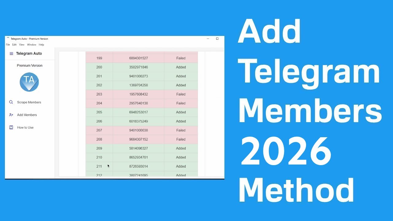 Telegram Member Adder Bot - Telegram Members Adding Software