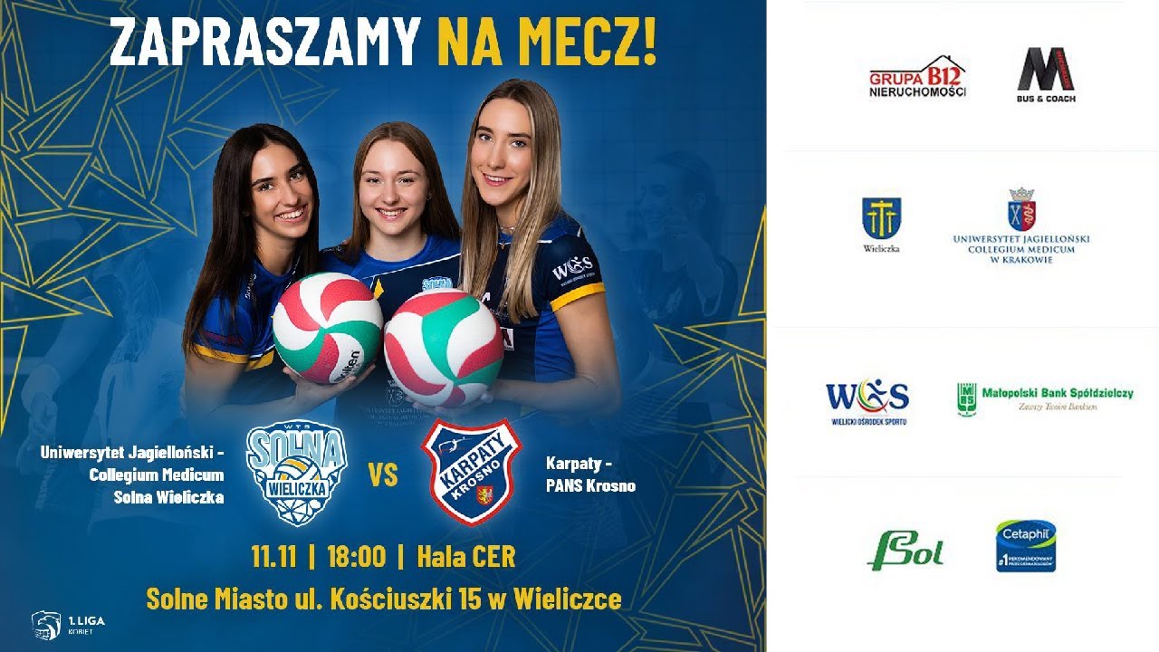 1LSK: UJ CM Solna Wieliczka - Karpaty PANS Krosno