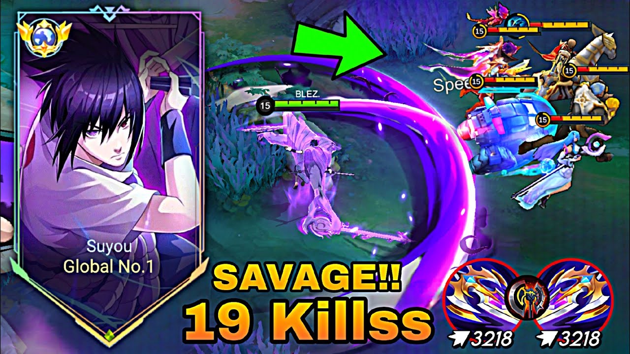 SAVAGE!! 🔥 GLOBAL SUYOU 19 KILLSS NEW BEST BUILD EMBLEM DAMAGE ONESHOT IN HIGH RANK 2026!! - MLBB