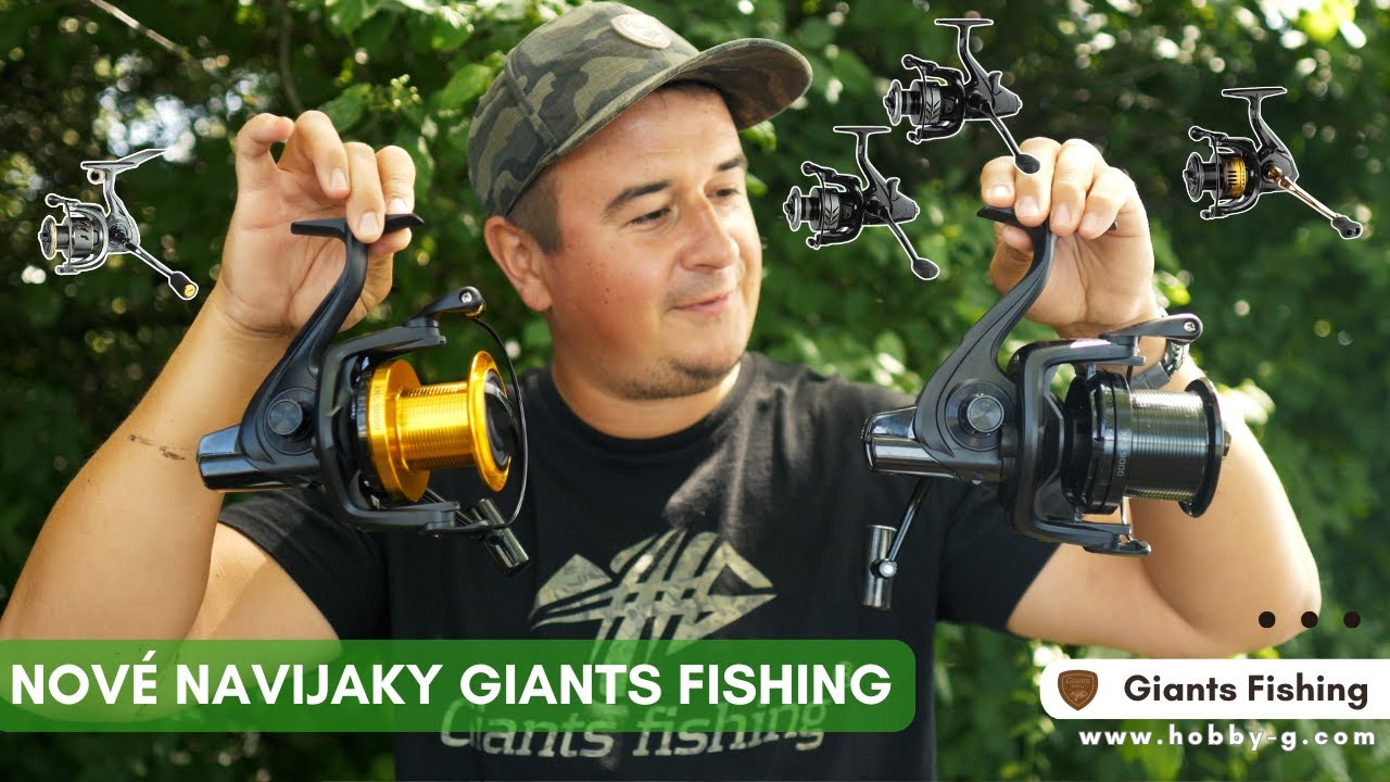 Nové Navijáky Giants Fishing – 4 Modely Pro Sezónu 2025!