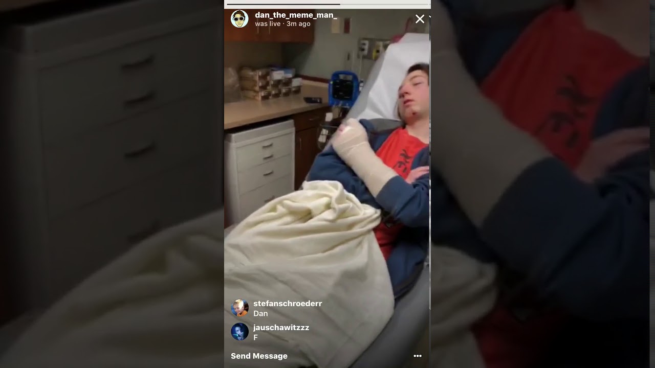 DAN THE MEME MAN IN THE HOSPITAL