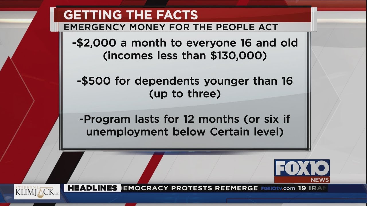 Getting the facts on emergency money for the people act