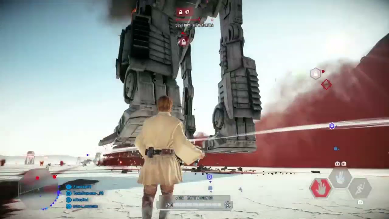 Obi wan must of had death sticks today ATM6s are floating - Star wars Battlefront 2