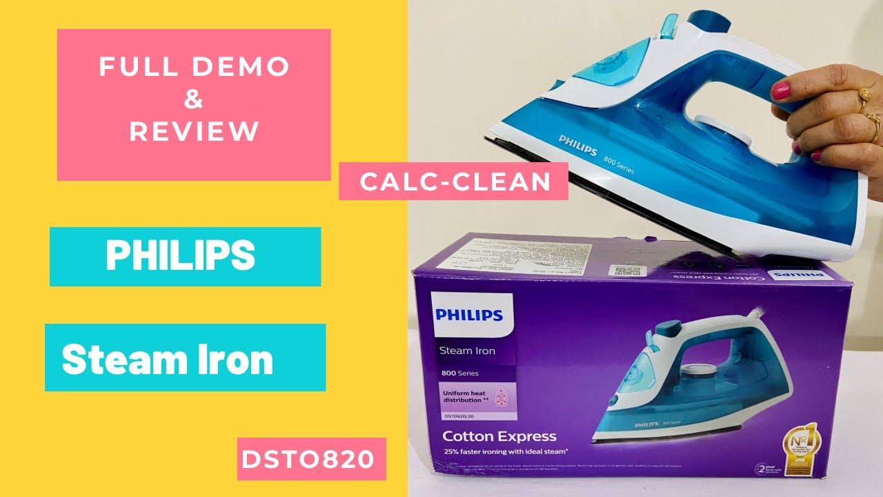 Philips Steam Iron DSTO820 | Review and Demo  | 800 Series | How to use Full Information