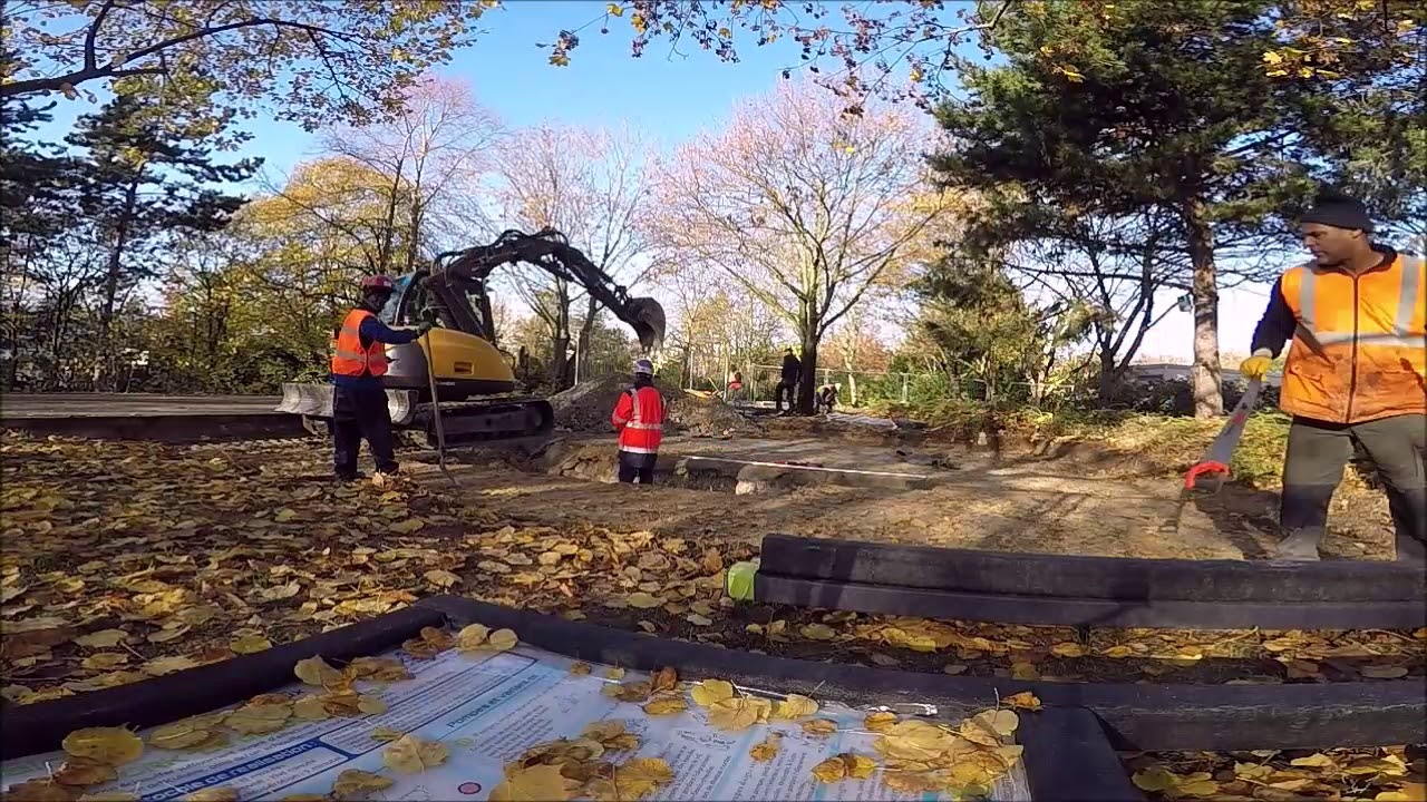 Parc André Malraux - Chantier Streetworkout - Day 1 et 2