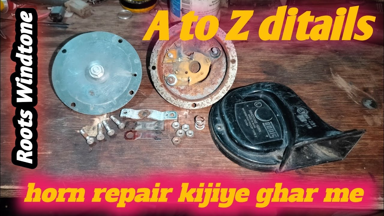 ROOTS Windtone HORN Repair // car horn repair // how to repair old horn
