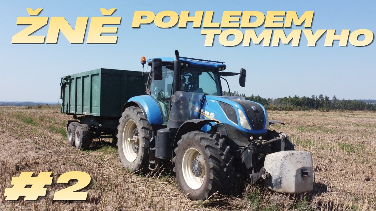 Žně pohledem Tommyho #2 Začátek Žní 2025 a odvoz od kombajnů s New Holland T7 245