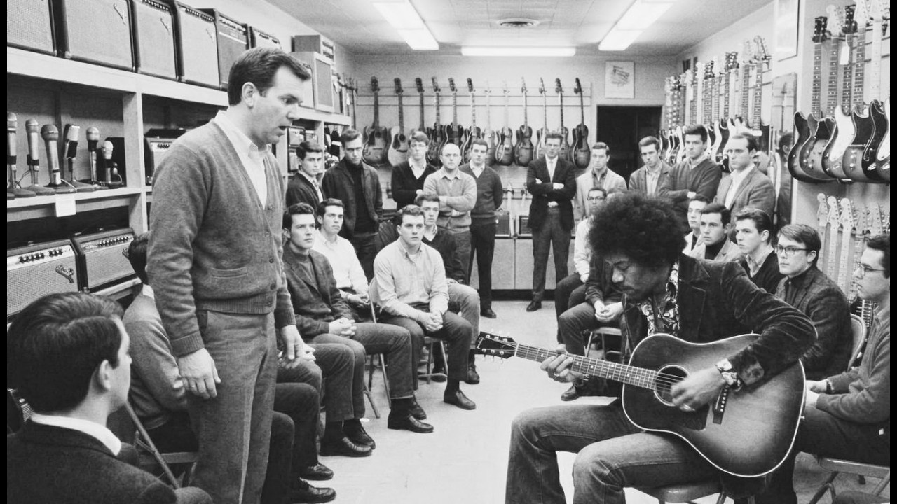 Jimi Hendrix Challenged to Play at 1968 Guitar Clinic | You Won't Believe What Happened