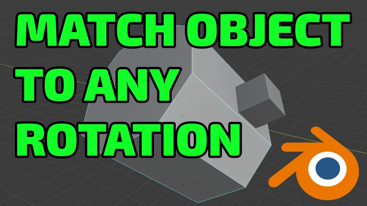 Align Object To Another Object's Rotation Orientation in Blender & Radial Array Around Any Rotation