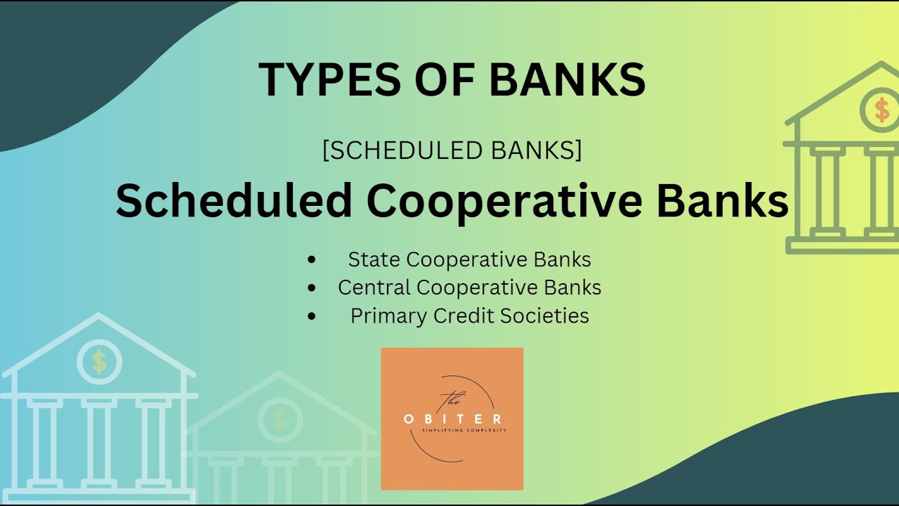 Types of Banks Explained: Scheduled Cooperative Banks || PCSs, UCBs, DCCBs, SCBs || Part 3