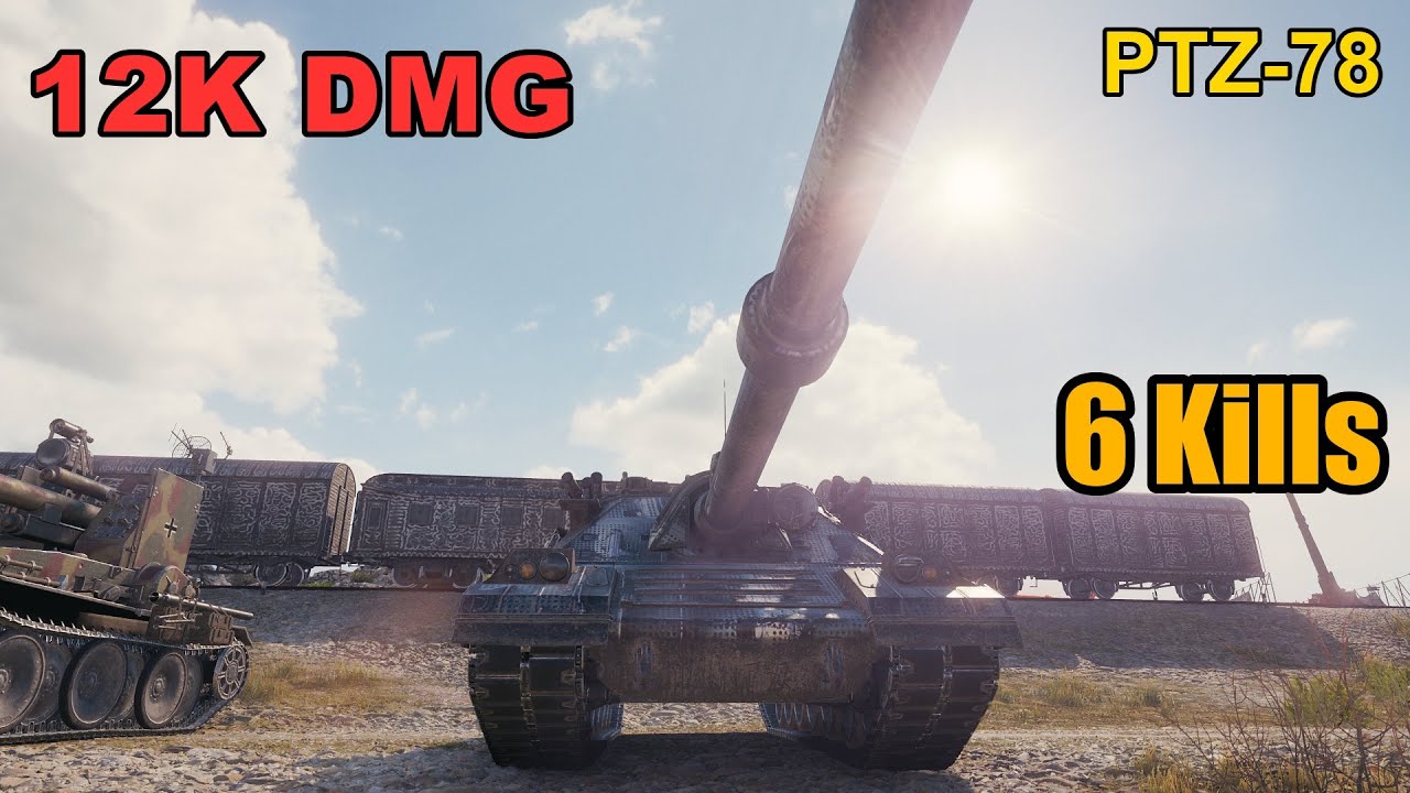 PTZ-78 - 12K Damage - 6 Kills - Map: Steppes - Player: _Gabe_Owners_ - Server: EU | World of Tanks