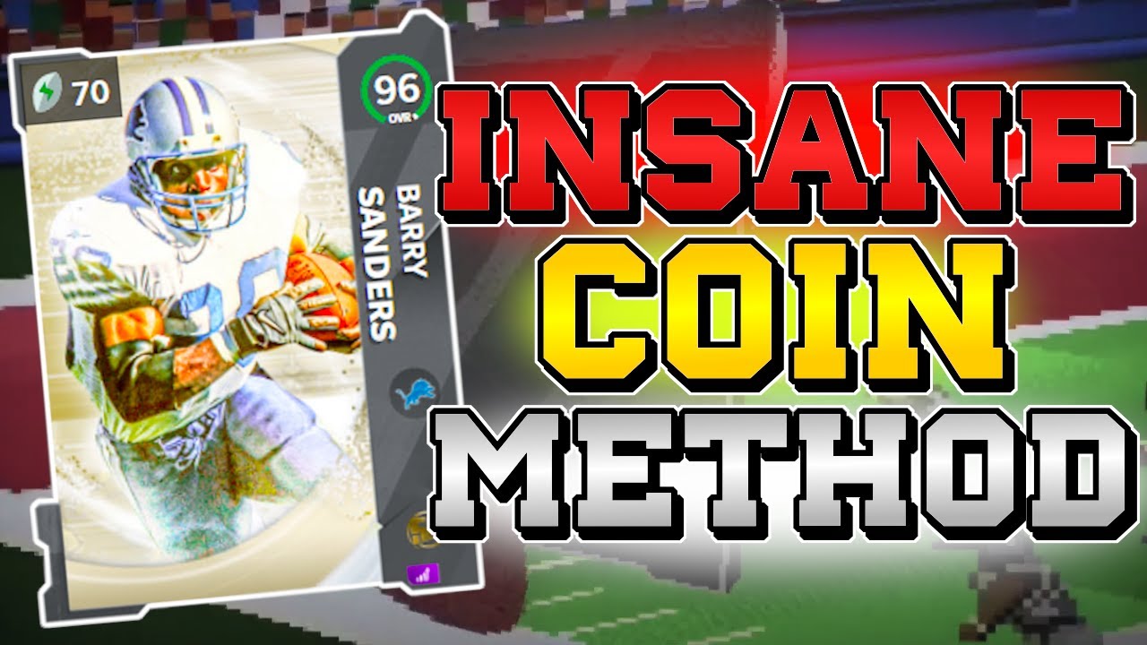 HOW TO MAKE BARRY SANDERS FOR CHEAP!! INSANE COIN MAKING METHOD!! MADDEN 21 ULTIMATE TEAM