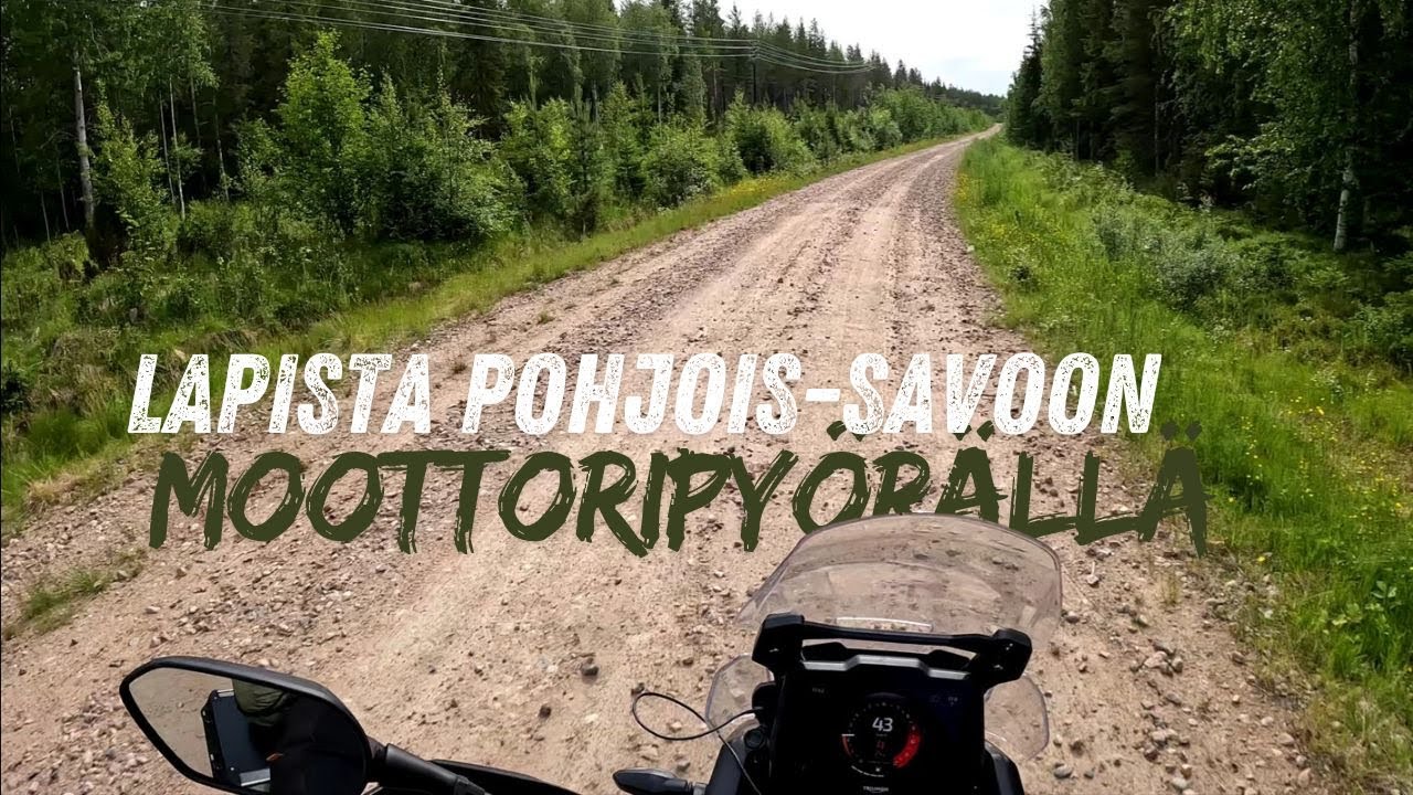 Yksin Lapista Pohjois-Savoon moottoripyörällä