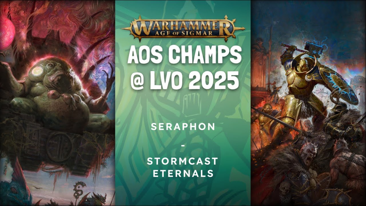 LVO 2025 AOS Champs | Seraphon vs Stormcast Eternals | DAY 2 GAME 1 | Age of Sigmar Battle Report