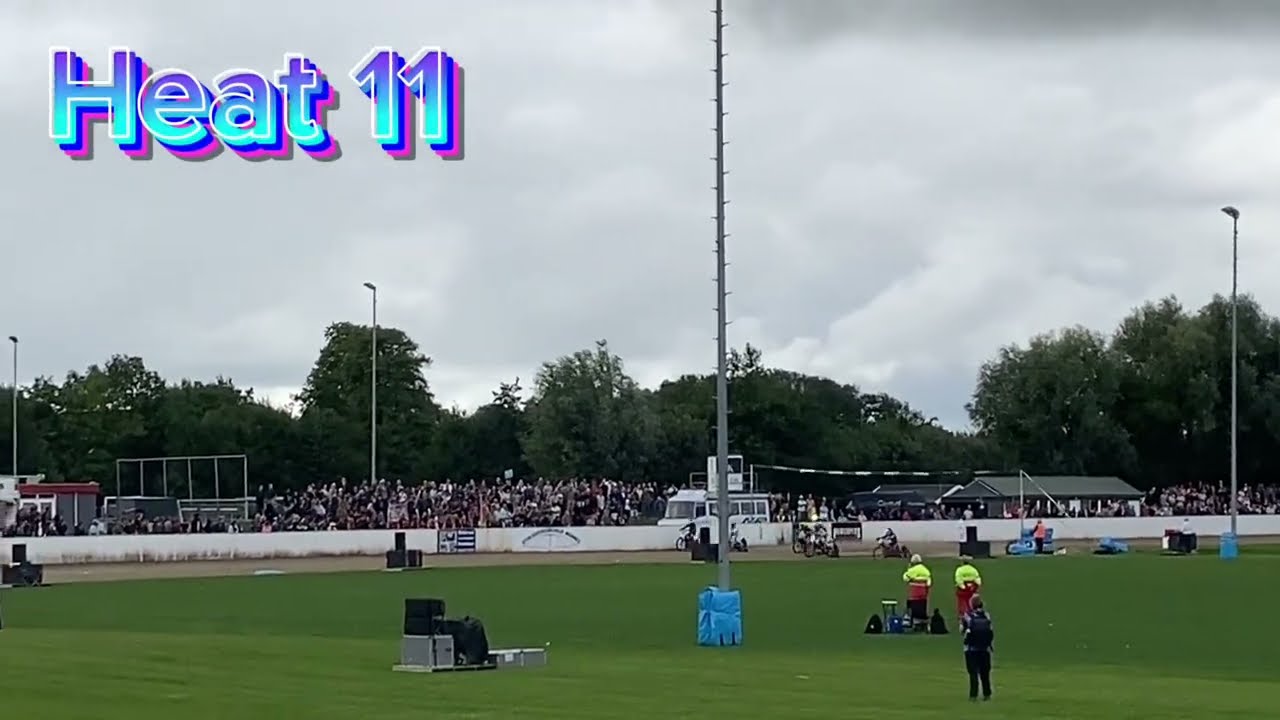 Eenrum Grasbahn EM Finale 25 Heat 11 Bukhave, Appleton, Meijer, Glorie, Harris, Moi Grasbaan EK