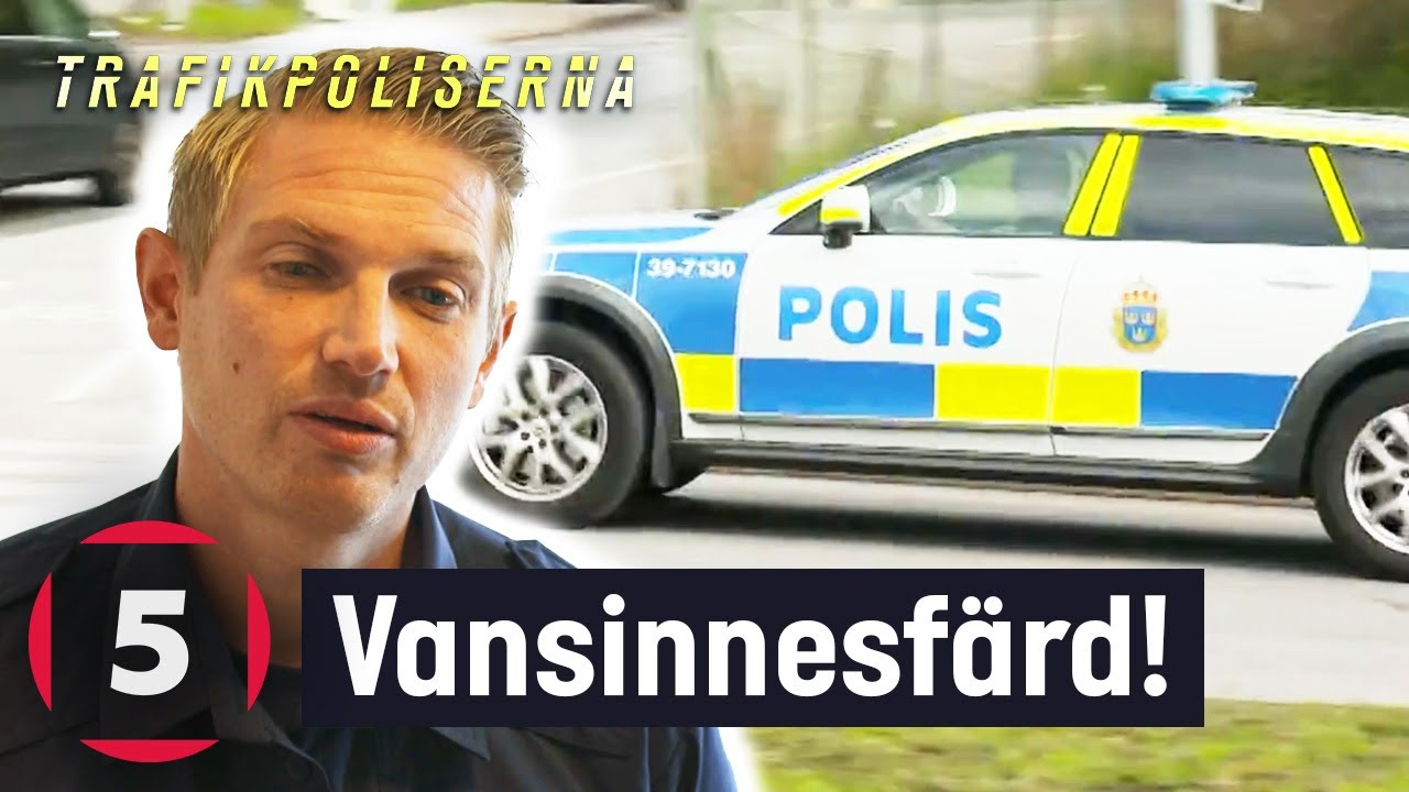 Drograttfull förare leder polis på vansinnesfärd! | Trafikpoliserna | Kanal 5 Sverige