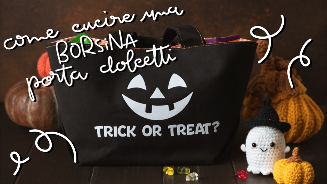 Come cucire e personalizzare una borsina porta dolcetti per Halloween - Brodo di Coccole