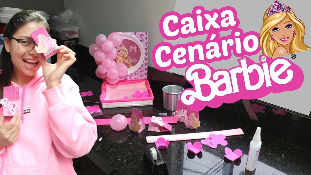 Festa Encantada: Caixa Cenário Barbie - Faça Você Mesmo!