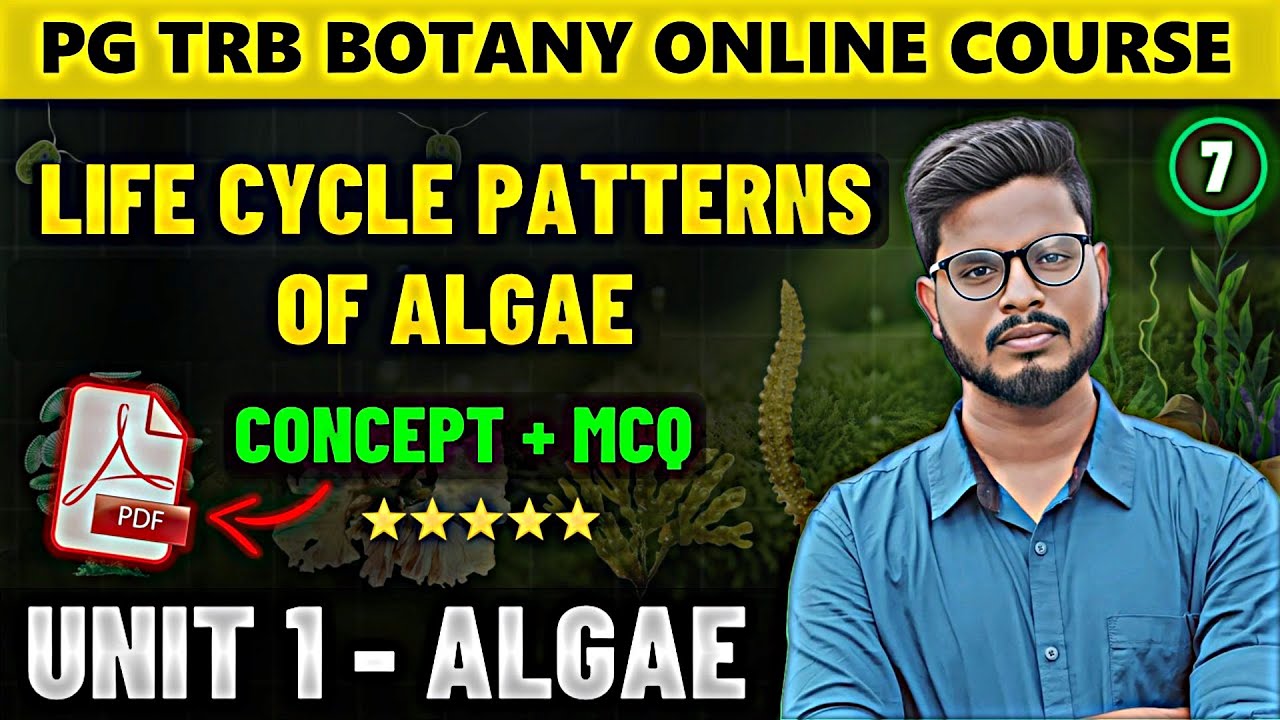 Life Cycle Patterns of Algae | Algae in Tamil (7) | PG TRB Botany Course