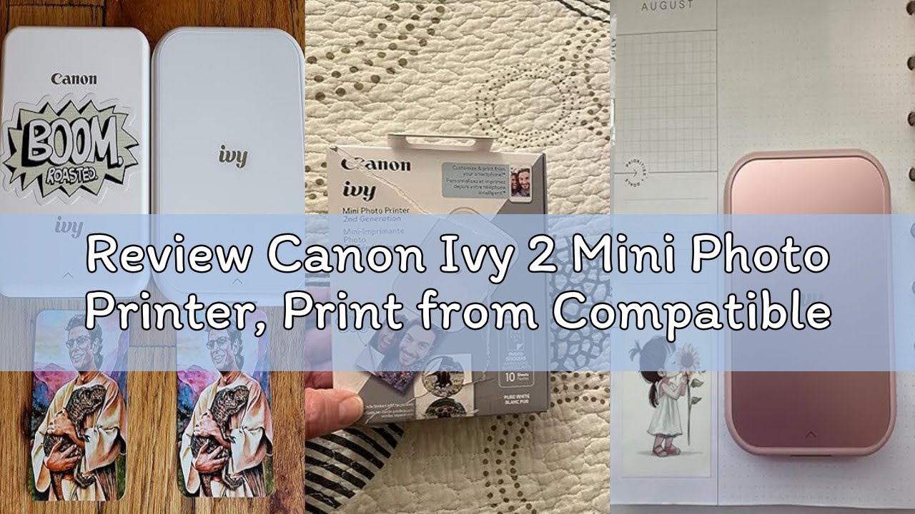 Review Canon Ivy 2 Mini Photo Printer, Print from Compatible iOS & Android Devices, Sticky-Back Prin